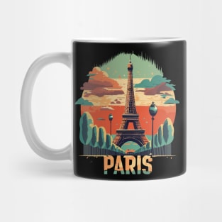 Vintage Eiffel tower - Paris travel souvenir Mug